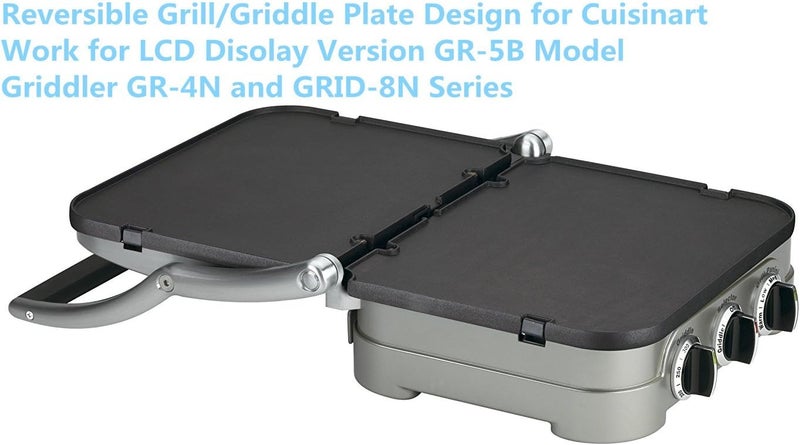 USKITCHEN Reversible Grill/Griddle Plate for Cuisinart Griddler GR-4N 5-in-1 - Image 4